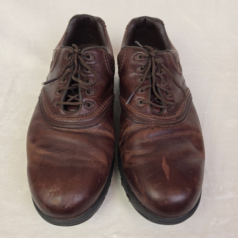 FootJoy Countour Mens Brown Leather Golf Shoes Contour Series 54049 Size 10.5 W